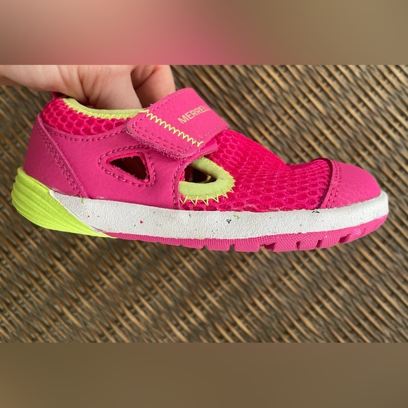 Merrell Baby Girl Bare Steps H2O Sneakers Water Sandals Very Gently Used - Picture 4 of 10
